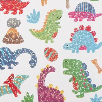 Creativ Company Stickers, dino's, vel 15x16,5 cm, 1 vel Creativ Company Stickers, dino's, vel 15x16,5 cm, 1 vel