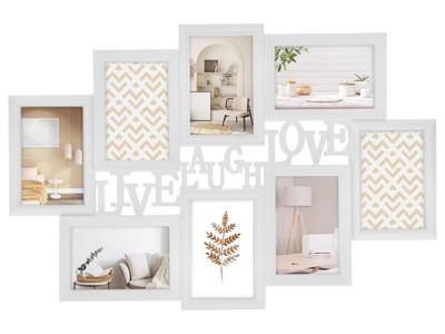 LIVARNO Collage fotolijst (Live-Laugh-Love wit)