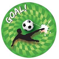 Haza Witbaard Sportieve goal borden 23cm 8 stuks - thumbnail