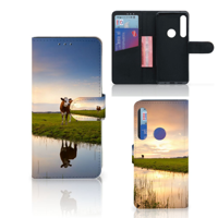 Motorola One Action | Telefoonhoesje | Met pasjeshouder | Koe - thumbnail