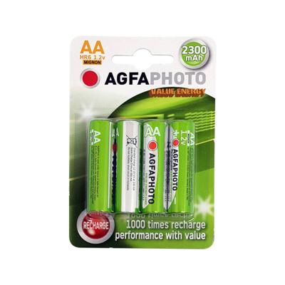 AgfaPhoto HR06 Oplaadbare AA batterij (penlite) NiMH 2300 mAh 1.2 V 4 stuk(s)