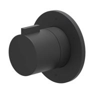 Afbouwdeel IVY Pact 3-Weg Stop-Omstel Symmetry Met Rond Rozet Mat Zwart PED - thumbnail