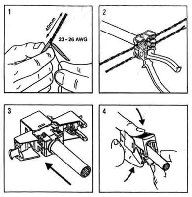 ROLINE Cat.6 (Class E) Keystone, onafgeschermd, zonder gereedschap, compact, zwart ROLINE Cat.6 (Class E) Keystone, onafgeschermd, zonder gereedschap, compact, zwart