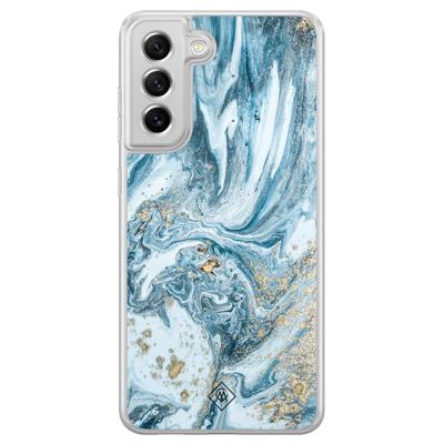 Samsung Galaxy S21 FE hybride hoesje - Marble sea