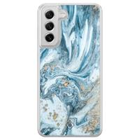 Samsung Galaxy S21 FE hybride hoesje - Marble sea - thumbnail