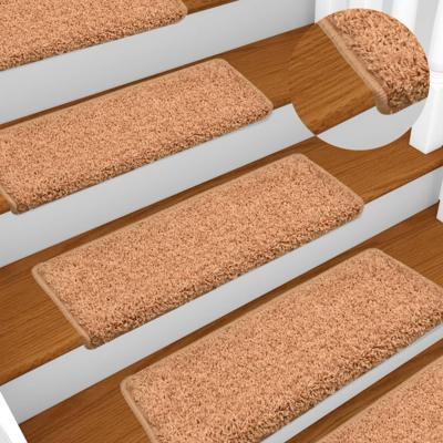 VidaXL Trapmatten 15 st 65x21x4 cm crème met rechthoekige rand VidaXL Trapmatten 15 st 65x21x4 cm crème met rechthoekige rand