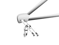 Union derailleurpad gh-135 met schroefset m4x0.7 - thumbnail