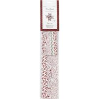 Vivi Gade Papieren vlechtstroken, l: 44+78 cm, b: 15+25 mm, d 6,5+11,5 cm, rood, wit, 48 stroken/ 1 doos - thumbnail