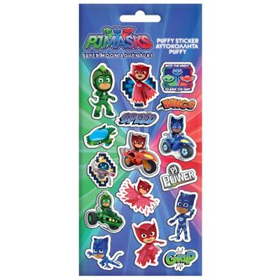 Diakakis stickervel PJ Masks jongens puffy 10 x 22 cm papier