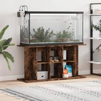 VidaXL Aquariumstandaard 120x40x60 cm bewerkt hout gerookt eikenkleur - thumbnail