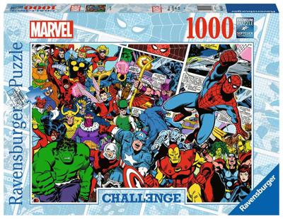 Ravensburger - challenge puzzel marvel superhelden 1000st.