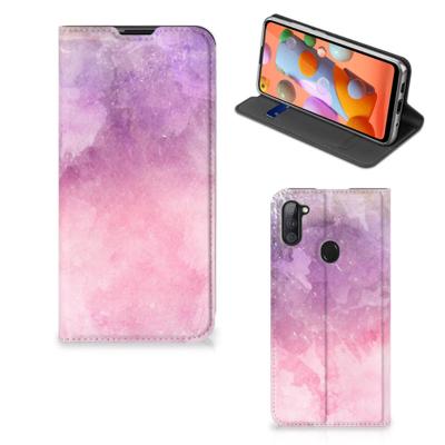 Bookcase Samsung Galaxy M11 | A11 Pink Purple Paint