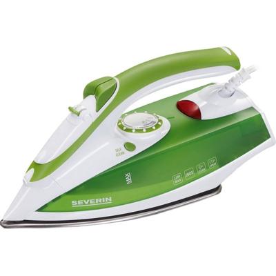 Severin BA3242 strijkijzer Droog- & stoomstrijkijzer Roestvrijstalen zoolplaat 2200 W Groen, Zilver, Wit