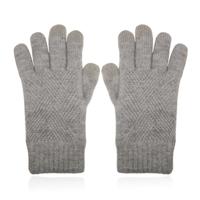 LGT JWLS Grijze Gebreide Dameshandschoenen - Zacht en Dik - thumbnail