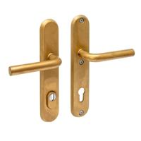 Intersteel AchterdeurbeslagLuzern PC 92mm messing getrommeld - 0011.378749 - thumbnail