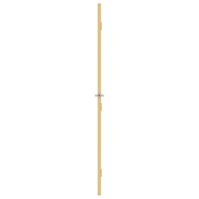 Binnendeur smal 102,5x201,5 cm gehard glas en aluminium goud