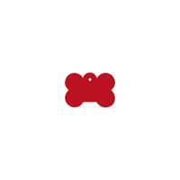 Naamplaatje voor halsband Imarc Bone Rood - thumbnail