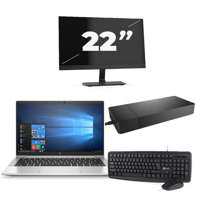 HP EliteBook 835 G7 - AMD Ryzen 7 PRO 4750U - 13 inch - 16GB RAM - 256GB SSD - Windows 11 Home + 1x 22 inch Monitor HP EliteBook 835 G7 - AMD Ryzen 7 PRO 4750U - 13 inch - 16GB RAM - 256GB SSD - Windows 11 Home + 1x 22 inch Monitor