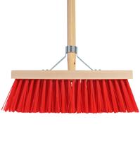 Bezem rood Steel Breedte 35cm Hoogst 140cm - thumbnail