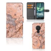Nokia 7.2 | Nokia 6.2 | Bookcase | Marmer Oranje - thumbnail