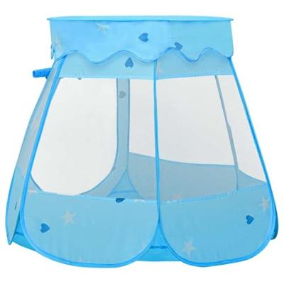VidaXL Kinderspeeltent met 250 ballen 102x102x82 cm blauw