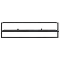 VidaXL Handdoekenrek 95x25x22 cm ijzer zwart - thumbnail