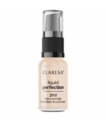 Claresa liquid perfection 2-in-1 concealer en foundation 101.5 vanilla 18gr. Claresa liquid perfection 2-in-1 concealer en foundation 101.5 vanilla 18gr.
