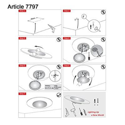 Steinhauer Led plafonnièreLido Ø 42cm - 7799W