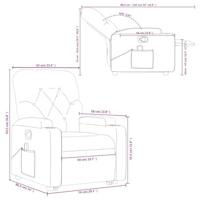 Sta-op-massagestoel verstelbaar kunstleer bruin - thumbnail