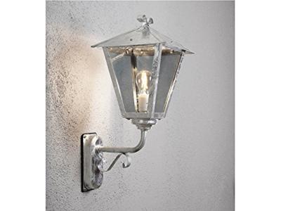 Wandlamp Benu met rookkleurig glas opwaarts - thumbnail
