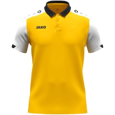 JAKO 6370 Polo Dynamic - Geel/Wit/Zwart - 4XL