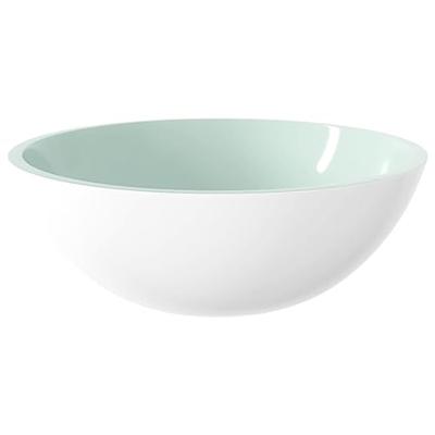 VidaXL Wasbak 50x37x14 cm glas wit