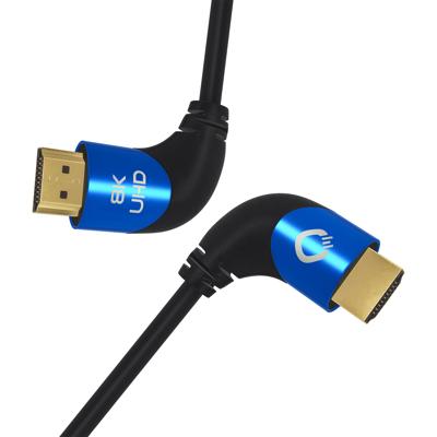 Oehlbach: Ultra high-speed HDMI kabel 90°-stekker - 2M - Wit