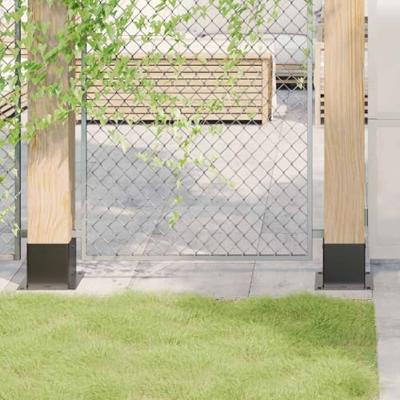 VidaXL Paonderstellen vierkant 12 st 141x141 mm gepoedercoat staal VidaXL Paonderstellen vierkant 12 st 141x141 mm gepoedercoat staal