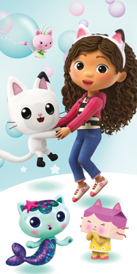 Gabby's Dollhouse strandlaken 70 x 140 cm Gabby's Dollhouse strandlaken 70 x 140 cm