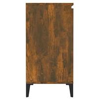 Dressoir 60x35x70 cm bewerkt hout gerookt eikenkleurig - thumbnail