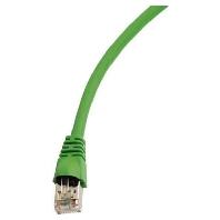 Telegärtner 100008827 RJ45 Netwerkkabel, patchkabel CAT 6A S/FTP 7.50 m Groen Vlambestendig, Snagless, Vlambestendig, Halogeenvrij, UL gecertificeerd 1 stuk(s)