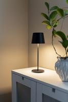 KonstSmide Oplaadbare tafellampVence zwart - 7888-750 - thumbnail