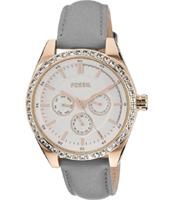 Horlogeband Fossil BQ3113 Leder Grijs 18mm - thumbnail