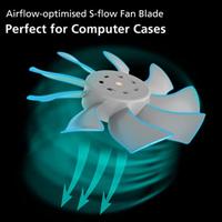 Akasa OTTO SF12 Computer behuizing Ventilator 12 cm Zwart, Grijs 1 stuk(s) - thumbnail