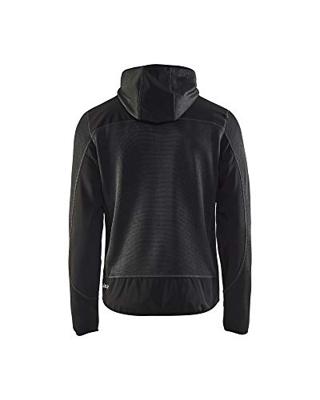 Blåkläder Gebreid vest met softshell 49302117 | Donkergrijs/Zwart | Maat S - 7330509411612