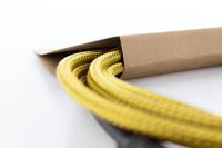 Cordial 14764 Jackplug Instrumenten Aansluitkabel [1x Jackplug male 6,3 mm (mono) - 1x Jackplug male 6,3 mm (mono)] 3 m Zwart, Geel Textielmantel - thumbnail
