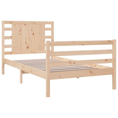 Bedframe zonder matras massief grenenhout 90x200 cm
