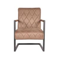 LABEL51 Fauteuil Denmark - Stone - Microfiber - thumbnail