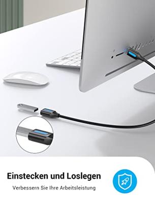 Verlengkabel USB Vention CBHBI 3 m Zwart Verlengkabel USB Vention CBHBI 3 m Zwart
