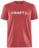 Craft 1913421 Community Logo SS Tee M - Bright Red Melange - L
