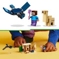 LEGO 21251 Minecraft Steve's woestijnexpeditie, videogamespeelgoed, bioom met huis en minifiguren - thumbnail