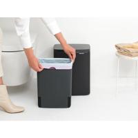 Brabantia Bo Afvalemmer 12 L - Matt Black - thumbnail