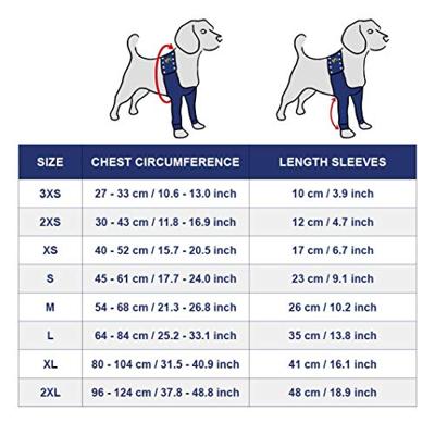 Medical Pet Shirt TAZ2 Voorpoot Mouwtjes XS