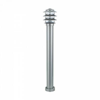 LED Tuinverlichting - Staande Buitenlamp - Kayo 4 - E27 Fitting - Rond - RVS - Philips - CorePro Lustre 827 P45 FR - 5.5W - Warm Wit 2700K